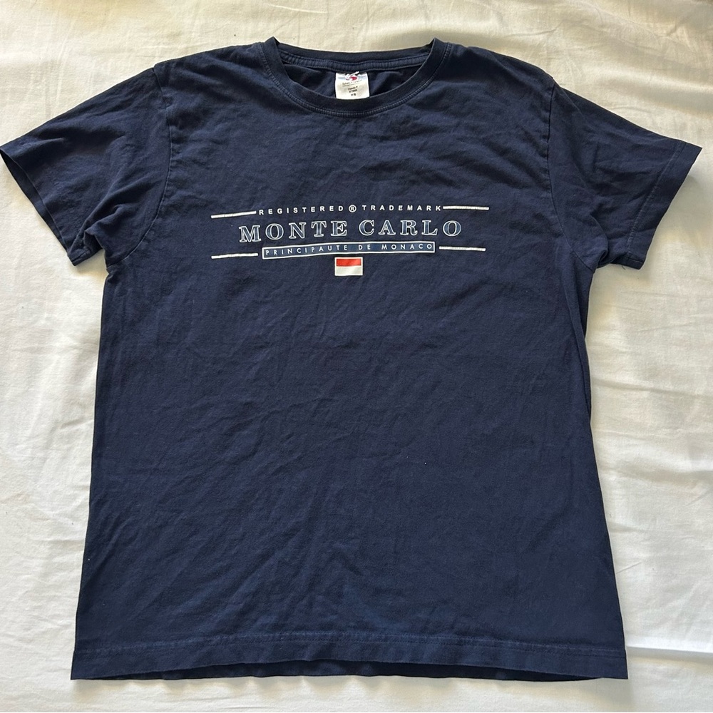 Monte Carlo Navy Blue Women's Short Sleeve Tee